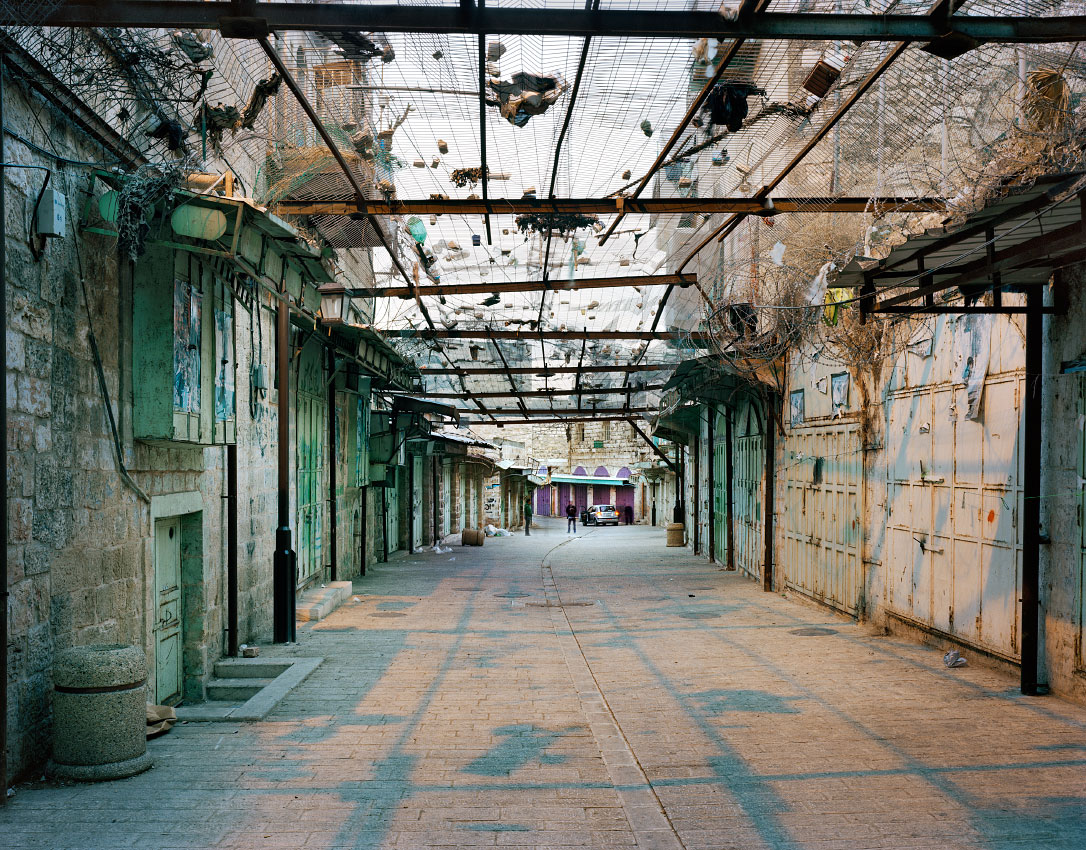 The Central Market, Hebron.<br/> West Bank, H2 special security zone for Central Hebron – full Israeli control over security, planning and construction.
